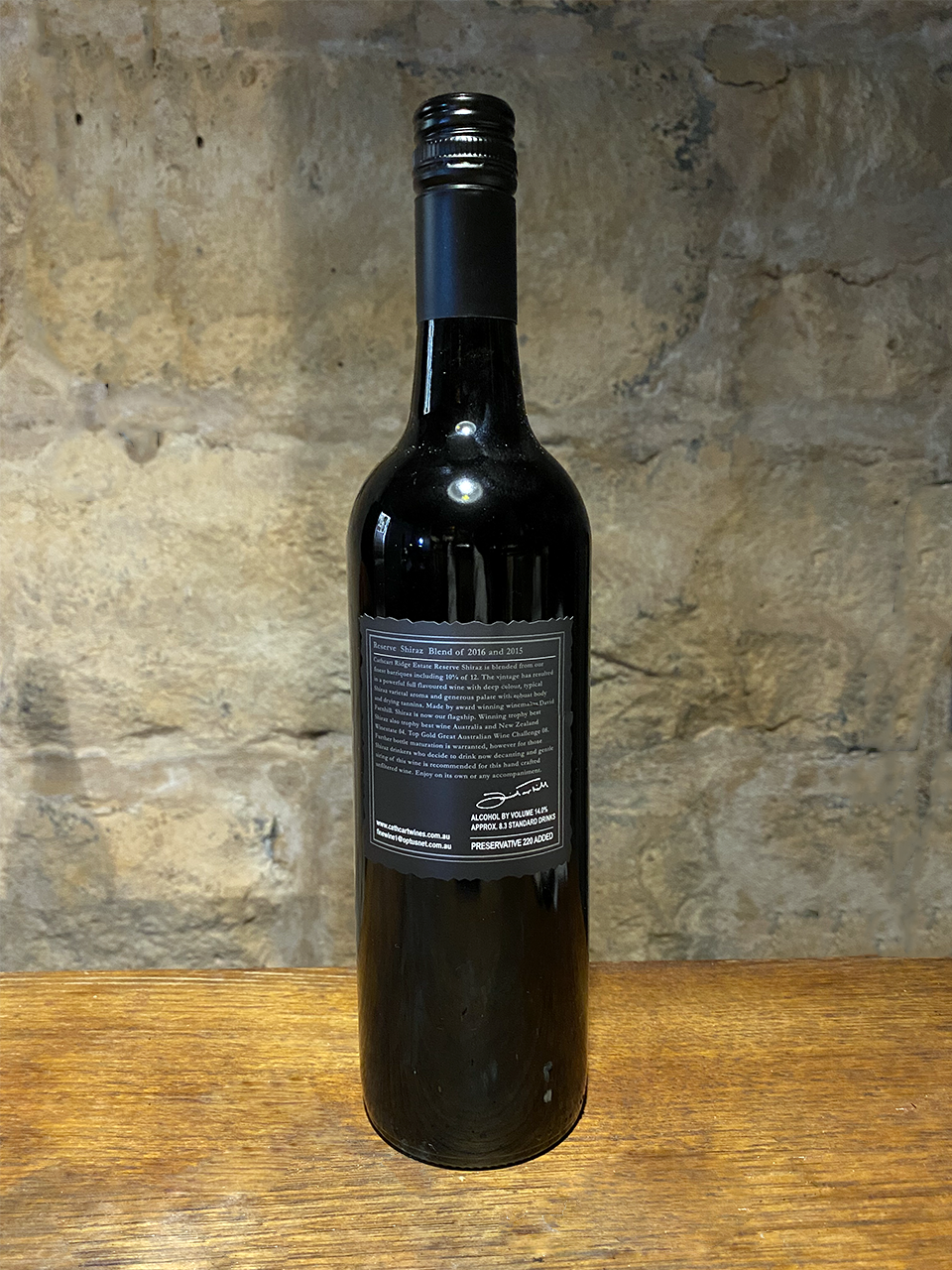 2016 Cathcart Ridge Estate Reserve Shiraz