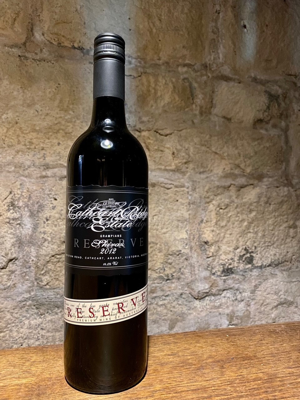 SOLD OUT | 2012 Cathcart Ridge Estate Reserve Shiraz